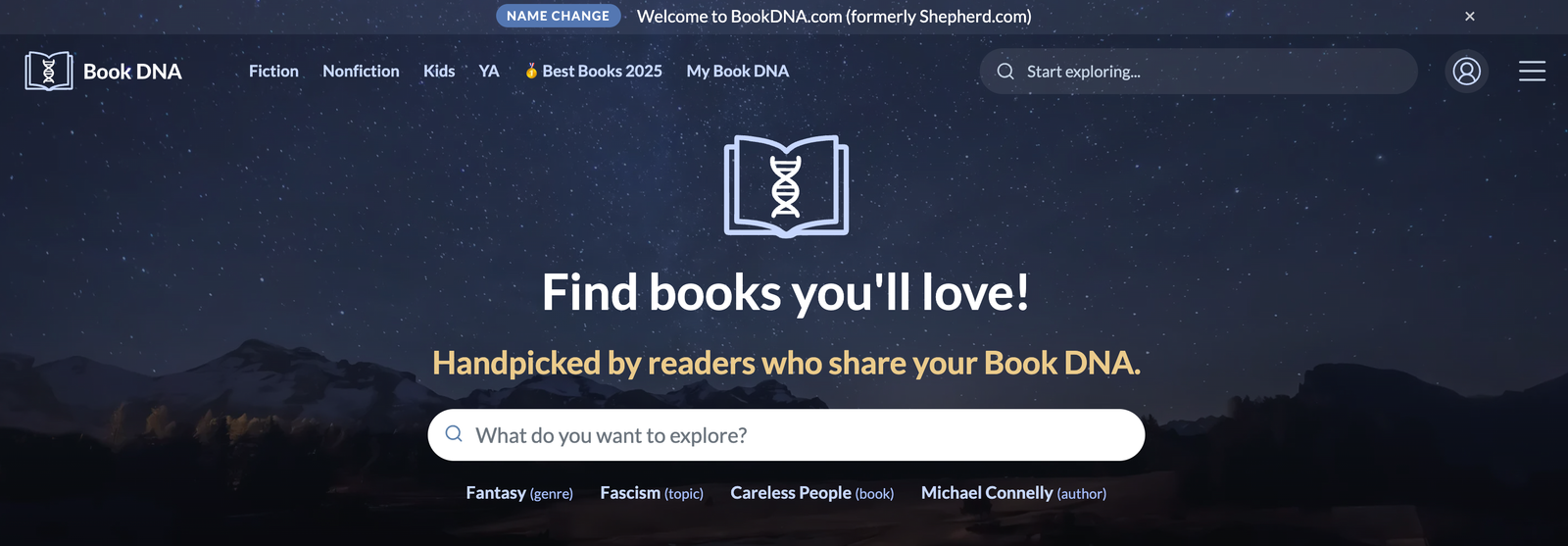 Rebrand to Book DNA (formerly Shepherd)